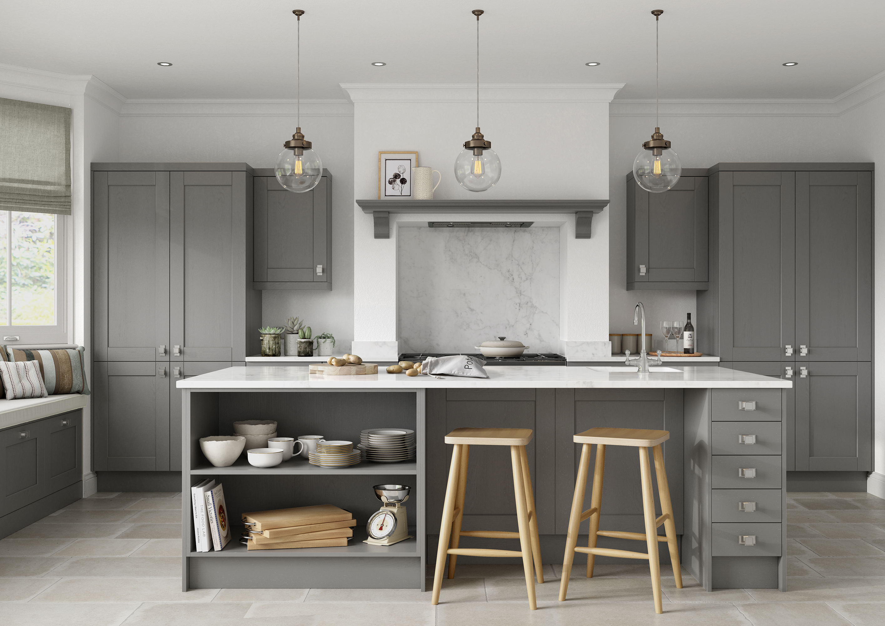 Kitchen Style: Kensington  |  Colour:  Dust Grey