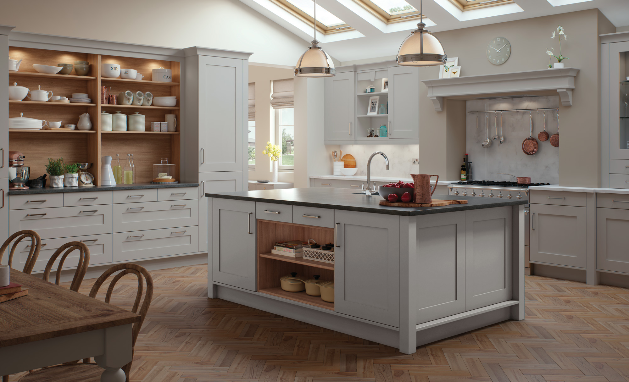 Kitchen Style: Georgia  |  Colour -painted light-grey